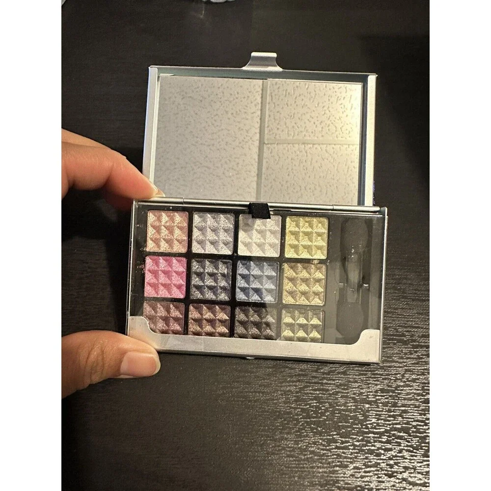 Profusion Eye Shadow Palette 12 Shimmer Shades w/ Mirror - Business Card Case
